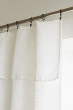 Adjustable Curtain + 8 Clip Rings - Nia - Ivory