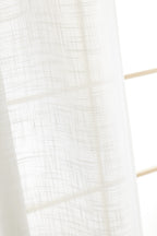 Adjustable Curtain + 8 Clip Rings - Nia - Ivory