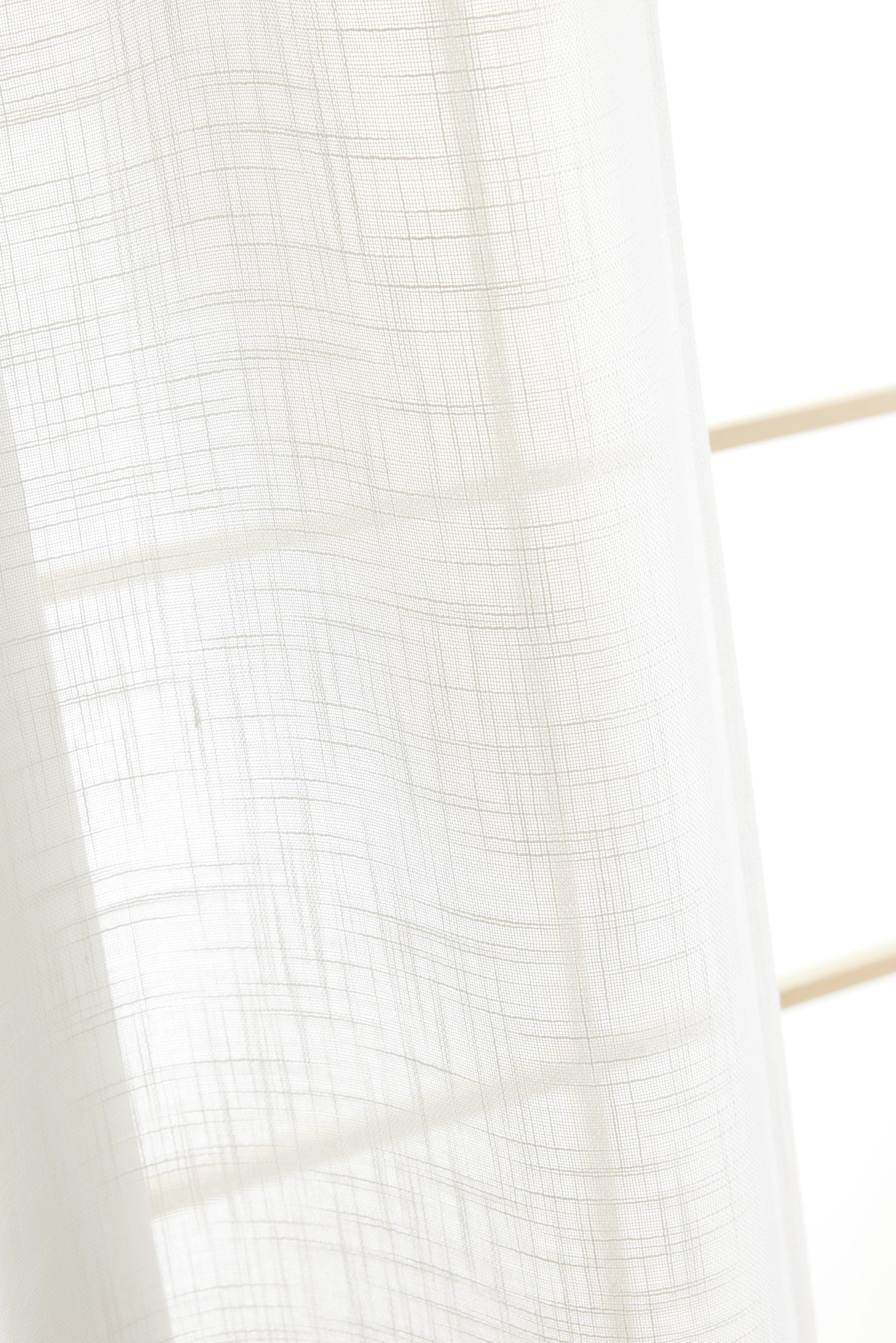 Adjustable Curtain + 8 Clip Rings - Nia - Ivory