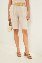 Bermuda shorts - Beige - Women