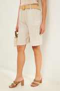 Bermuda shorts - Beige - Women