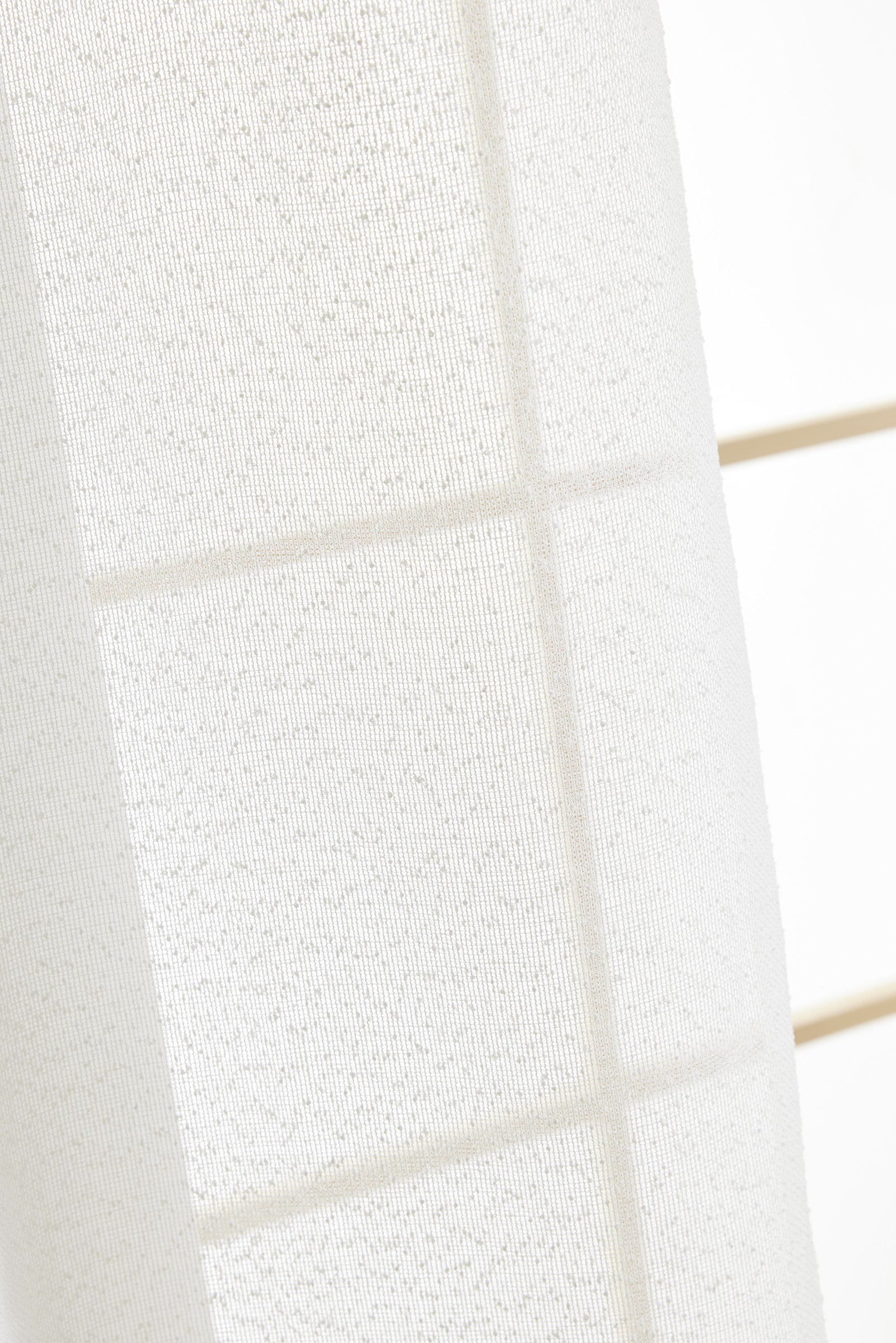 Adjustable Curtain + 8 Clip Rings - Elda - Ivory