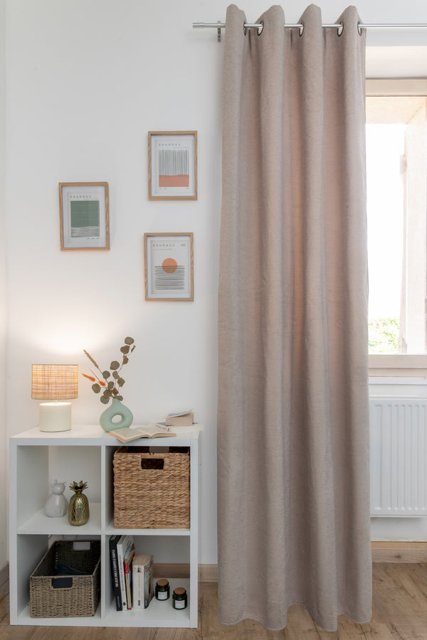 Rideau + 8 Oeillets - Osiris - Taupe