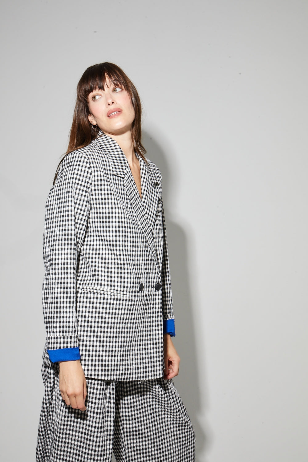 Blazer Ema Vichy Fabriqué En Italie