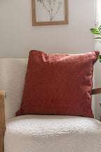 Removable Cushion Cover With Piping - Osiris - Terracotta