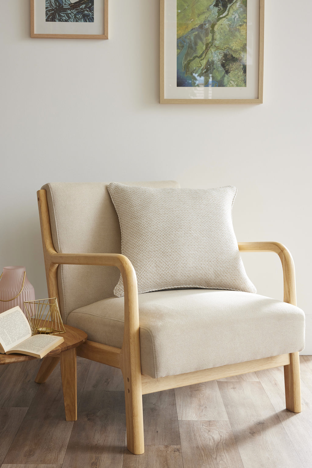 Removable Cushion Cover With Piping - Atlas - Sand