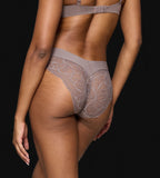 Slip Échancré Body Make-Up Illusion Lace Highleg Tai - Pigeon Grey