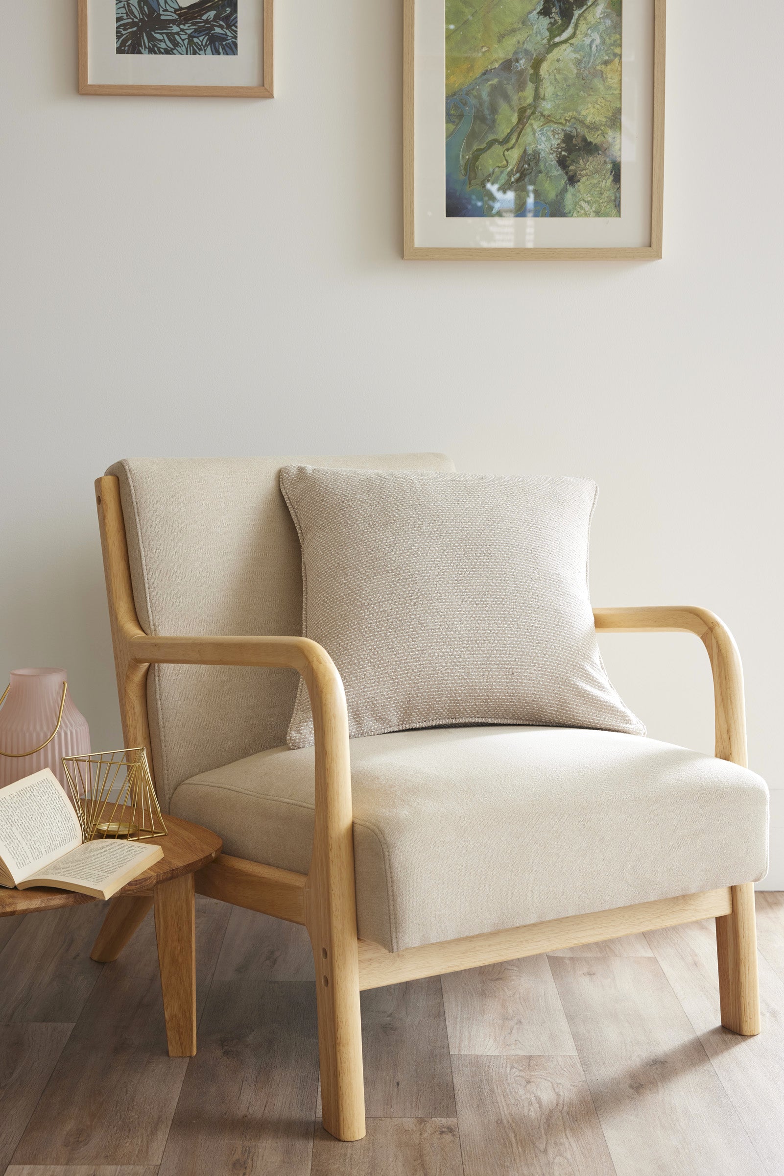Coussin Déhoussable Avec Passepoil - Elios - Taupe