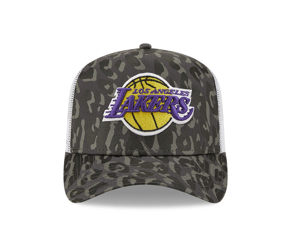 New Era Leopard Print A-Frame Trucker Cap Loslak