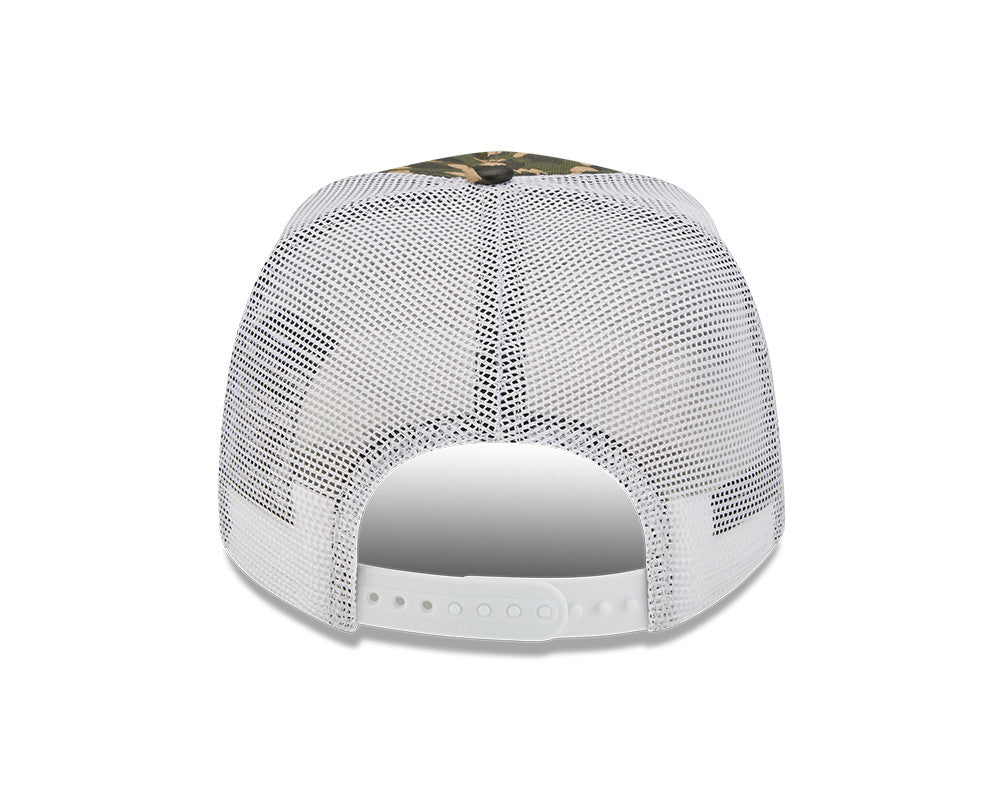 Gorra Trucker A-Frame con estampado de leopardo de New Era The Dodgers