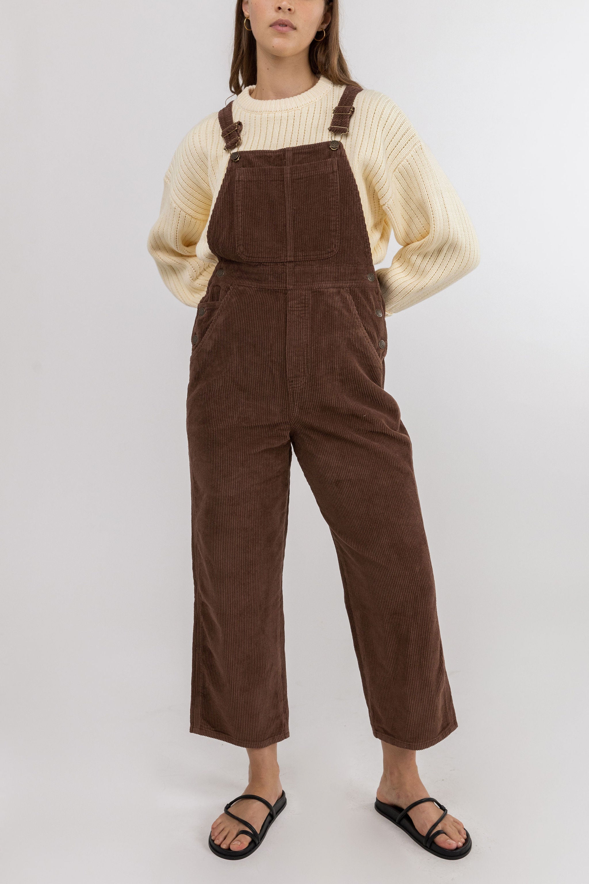 Rhythm - Brodie Corduroy Jumpsuit - Brown - Women
