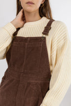 Rhythm - Brodie Corduroy Jumpsuit - Brown - Women