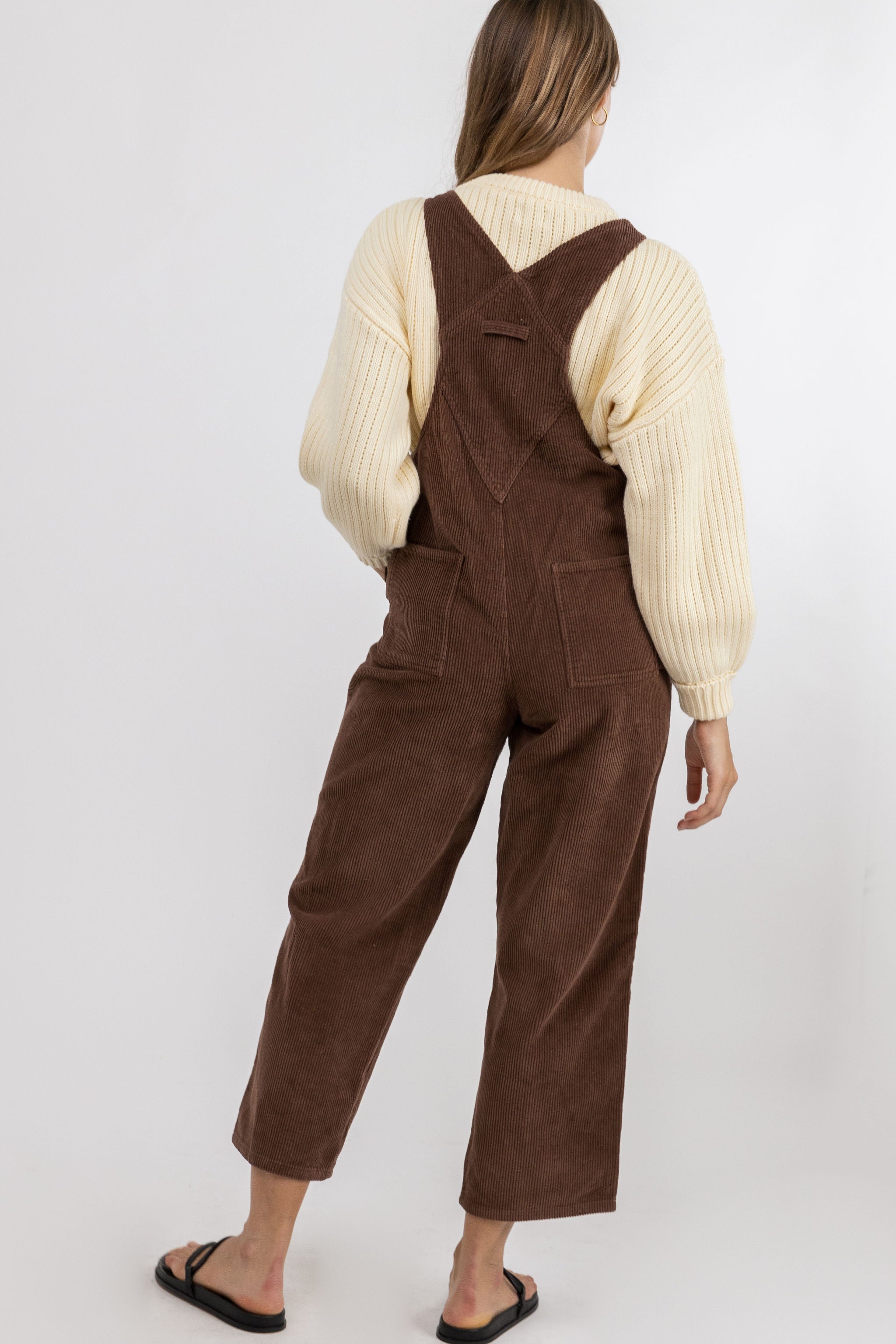 Rhythm - Brodie Corduroy Jumpsuit - Brown - Women