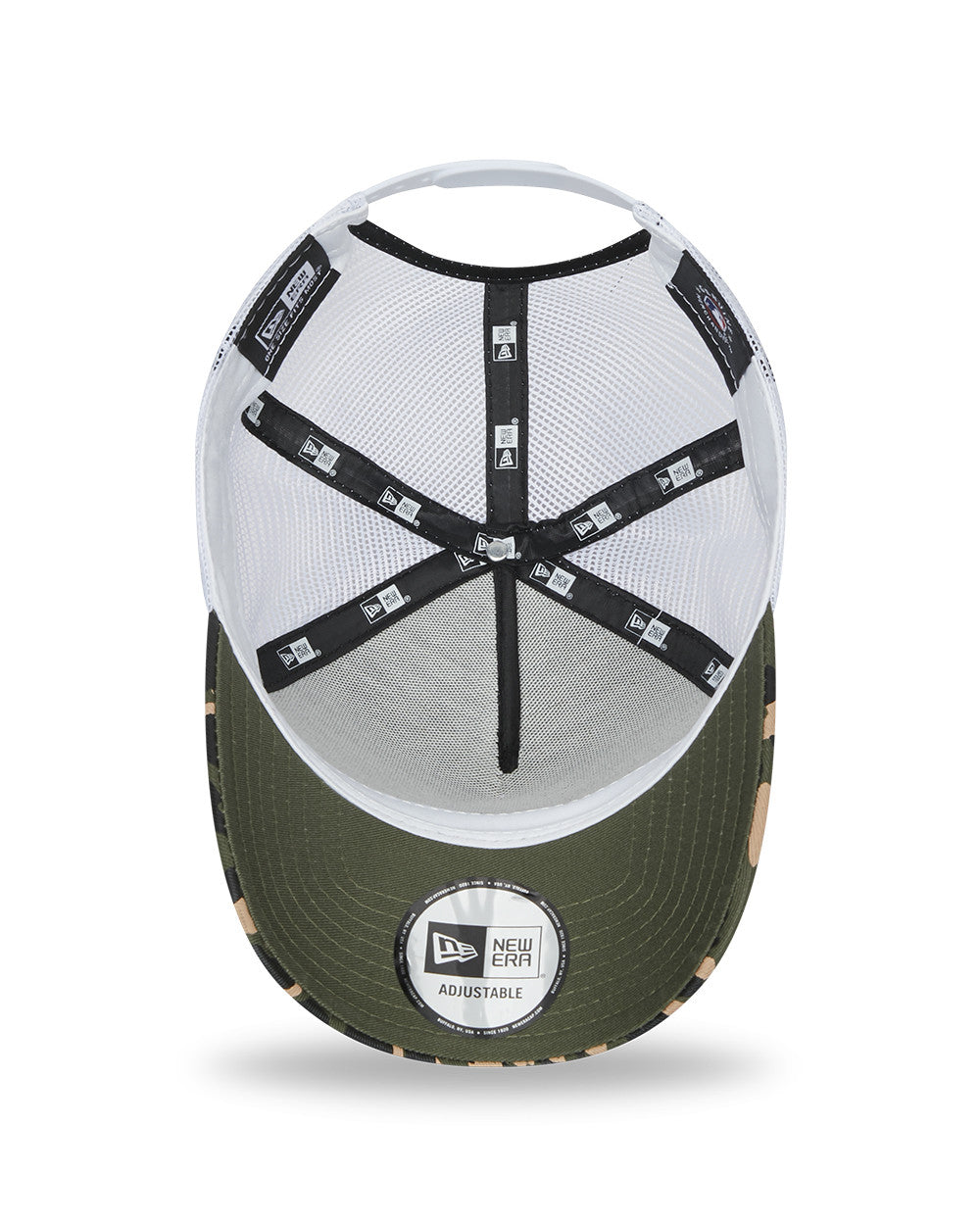 Gorra Trucker A-Frame con estampado de leopardo de New Era The Dodgers