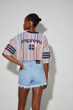 Blusa Billy Punto Italiano Rayas Colorido