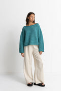 Maille Baklava - Sea Green - Femme