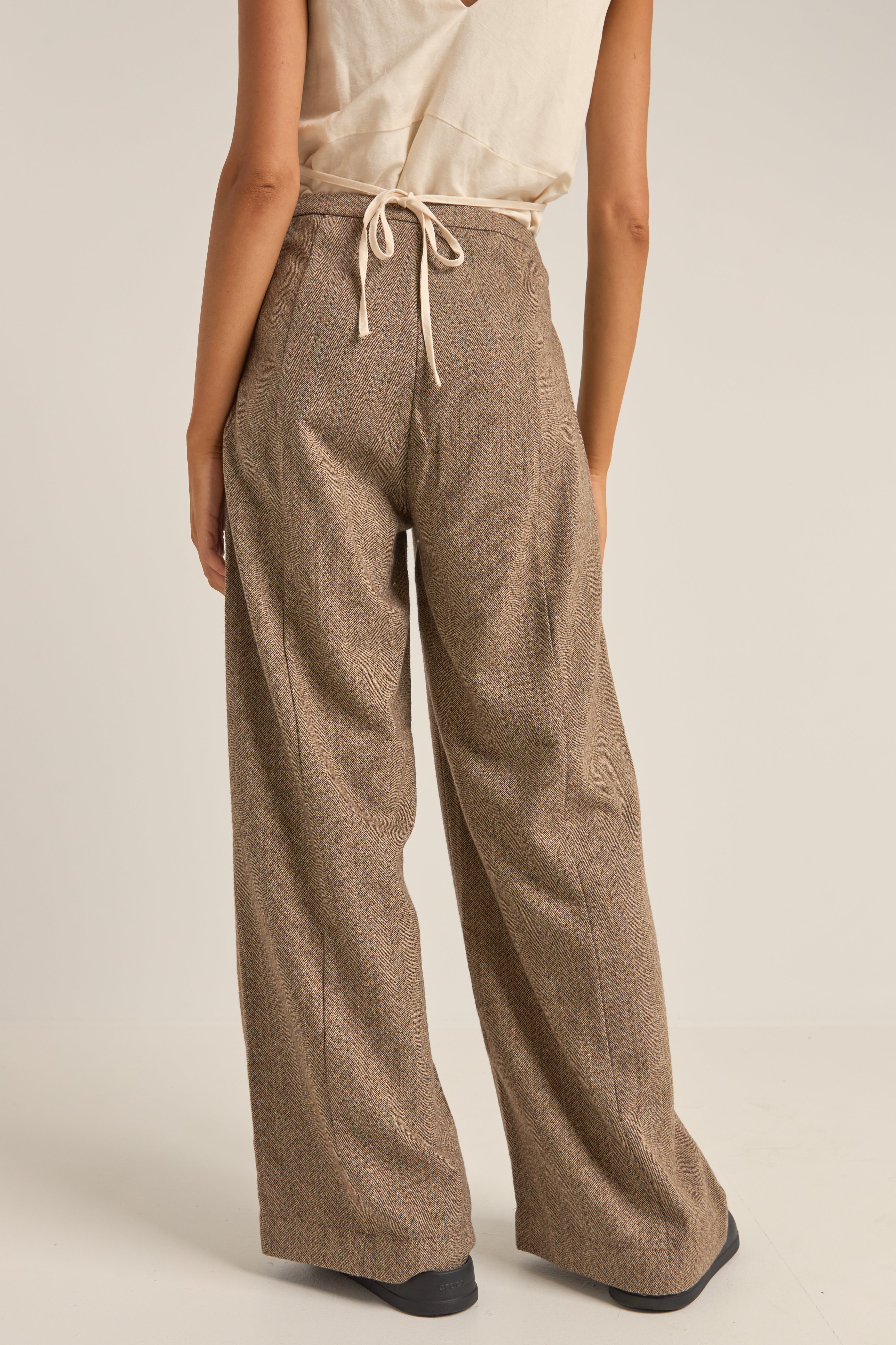 Pantalon Whitehaven Wide Leg - Chocolate - Femme