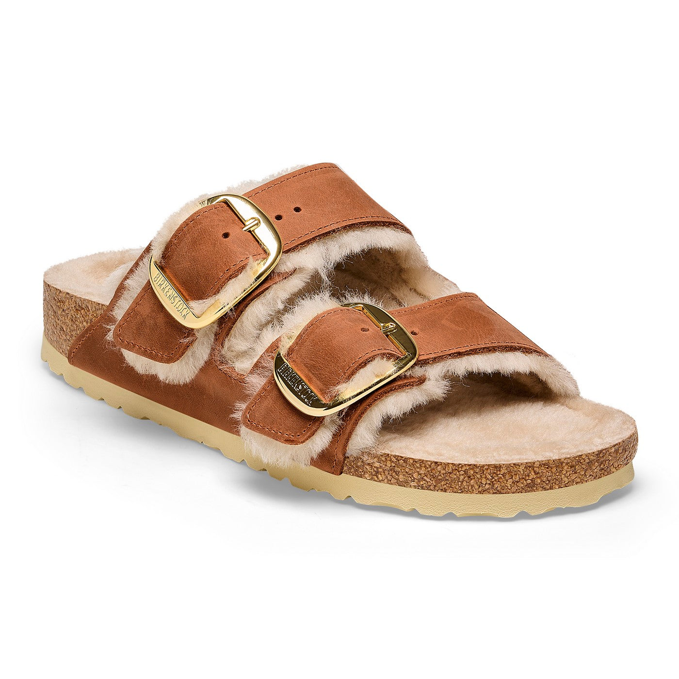 Sandalias Arizona Bb Shearling Leoi Cognac Laf