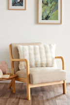 Printed Cushion with Removable Cover - Astra - Ivory