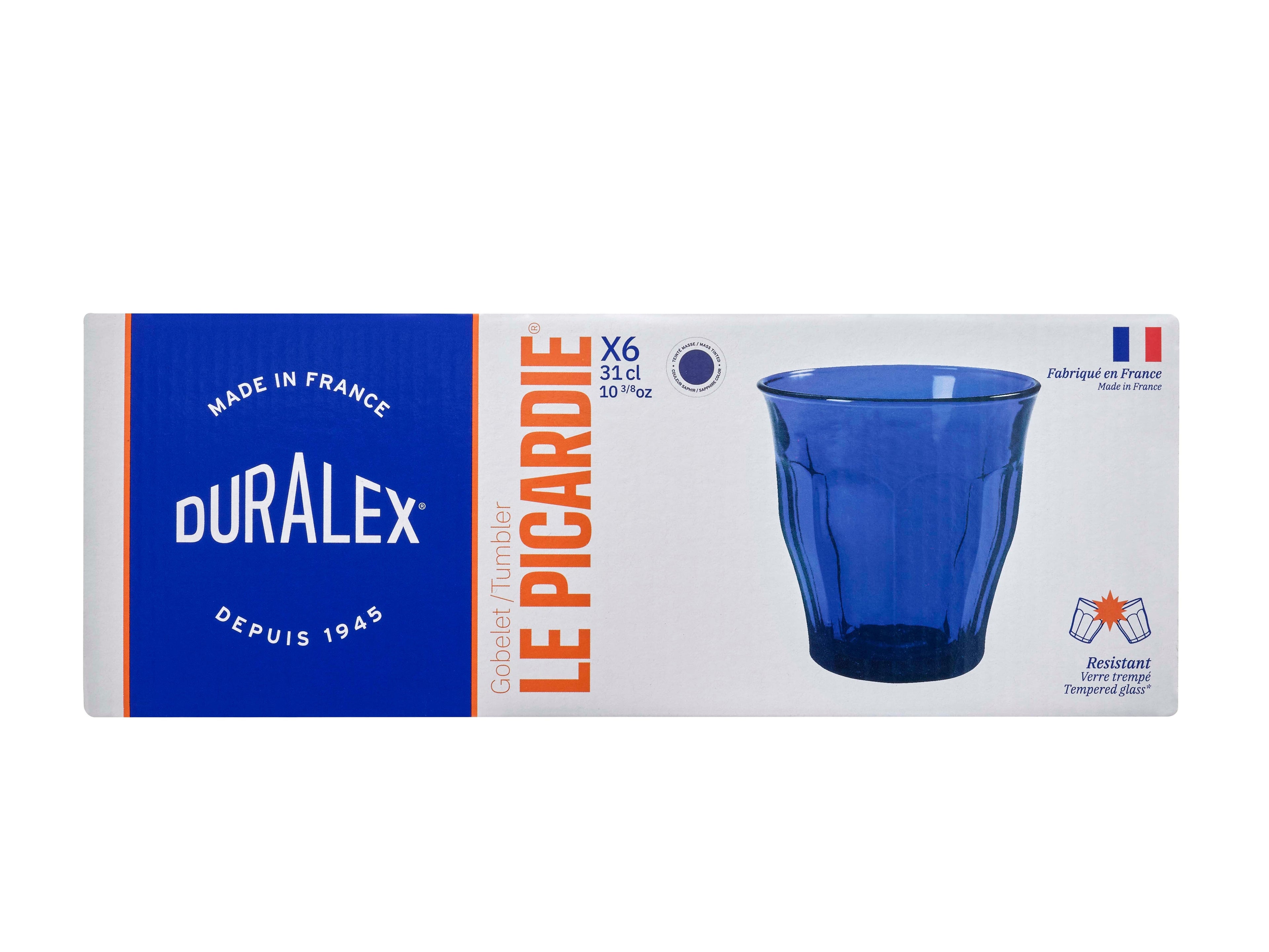 Pack of 6 Picardie Tumblers - Sapphire - 36cl