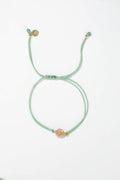 Pulsera de Cordón Rosa - Verde