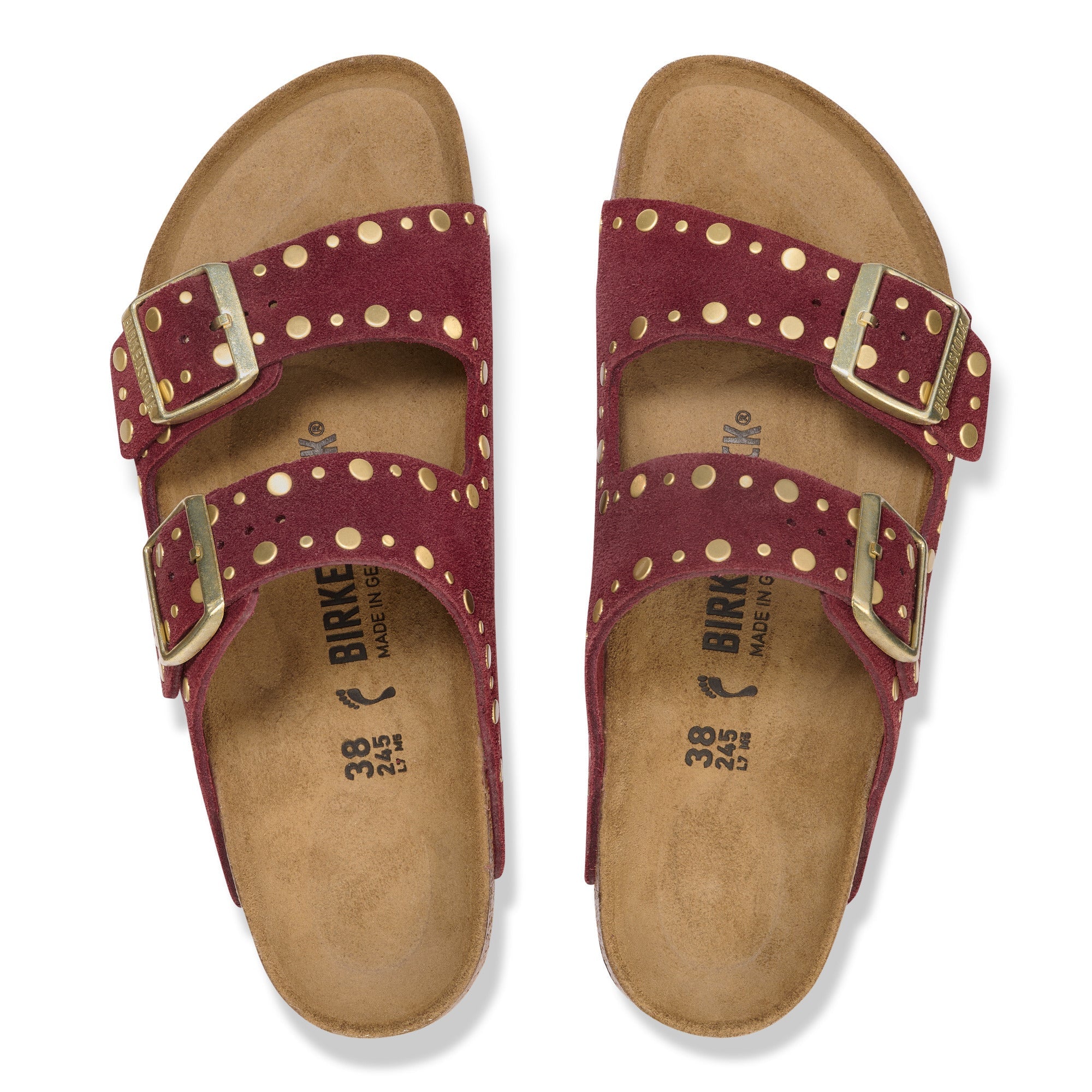 Arizona Rivet LEVE Sandals Zinfandel
