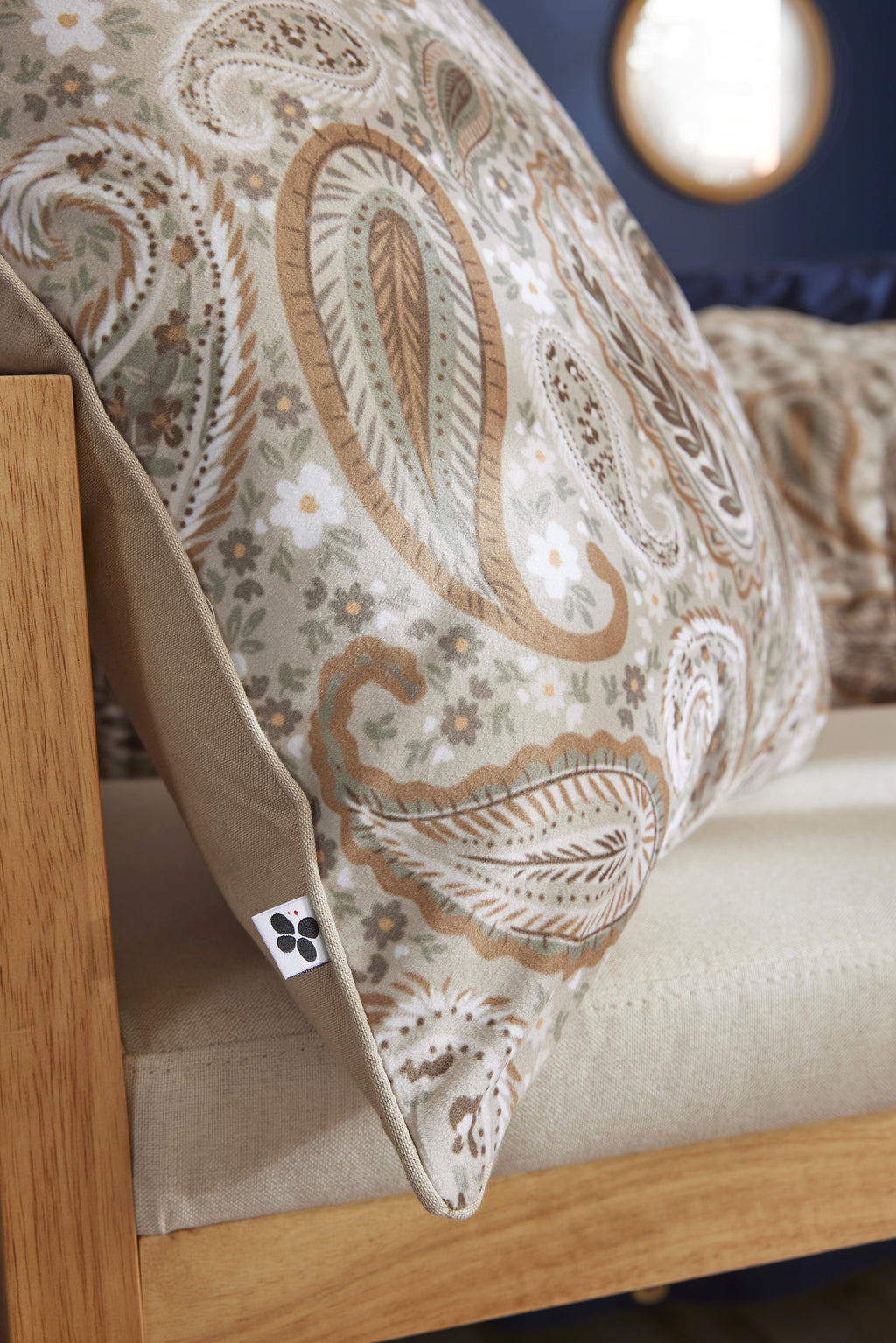 Removable Cushion Cover - Printed Velvet - Valentine