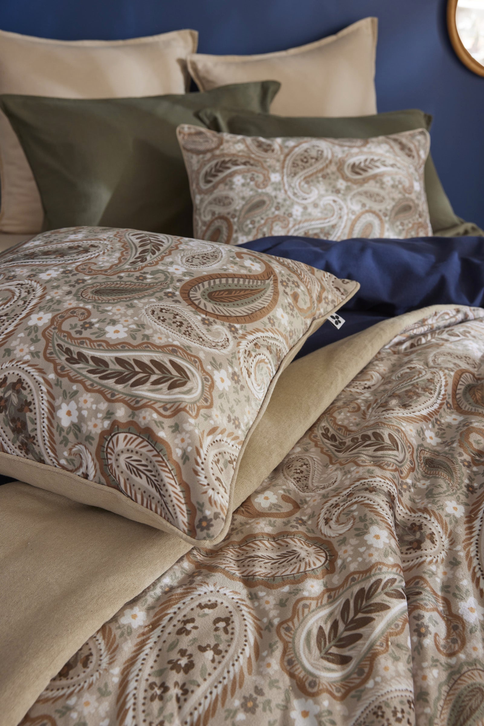 Removable Cushion Cover - Printed Velvet - Valentine