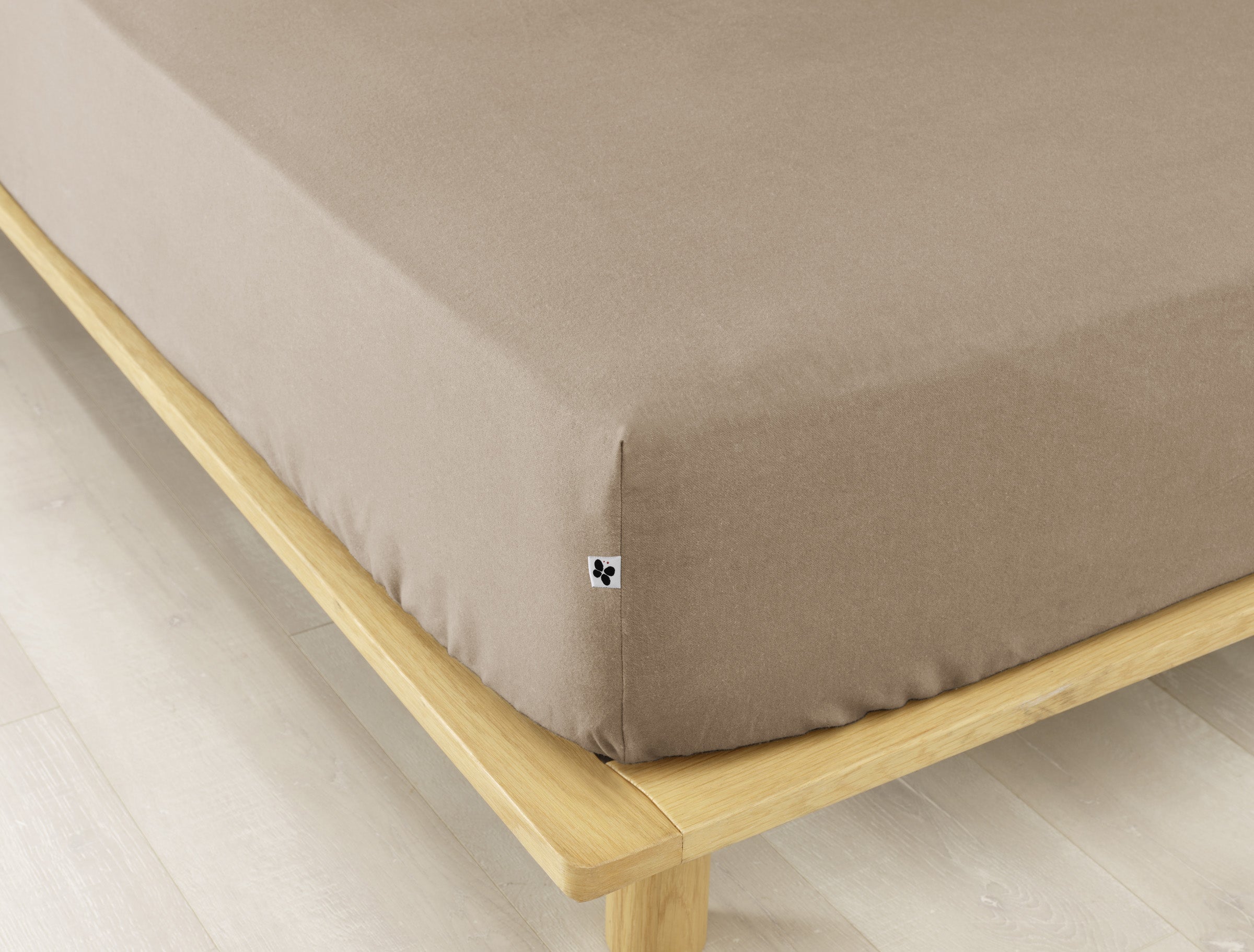 Candice - Drap Housse - Flanelle - Ficelle