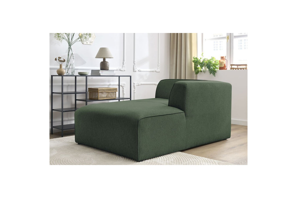 Méridienne Pour Canapé Modulable Megeve - Tissu Chiné - Angle Droit