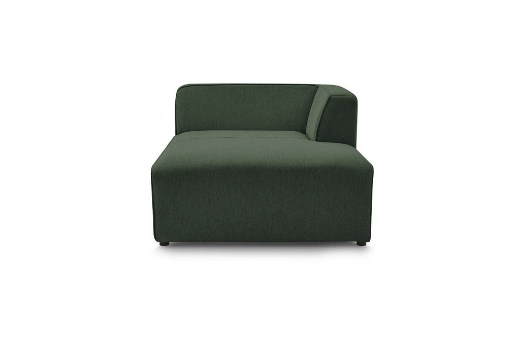 Méridienne Pour Canapé Modulable Megeve - Tissu Chiné - Angle Droit