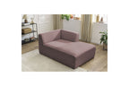 Méridienne Pour Canapé Modulable Megeve - Tissu Chiné - Angle Droit