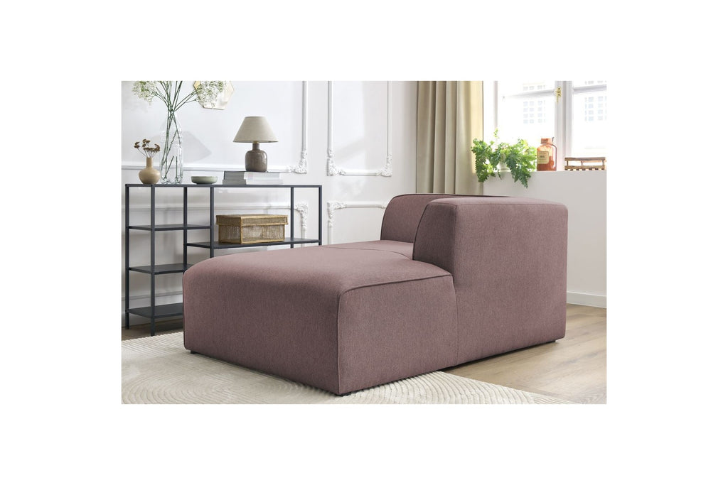 Méridienne Pour Canapé Modulable Megeve - Tissu Chiné - Angle Droit