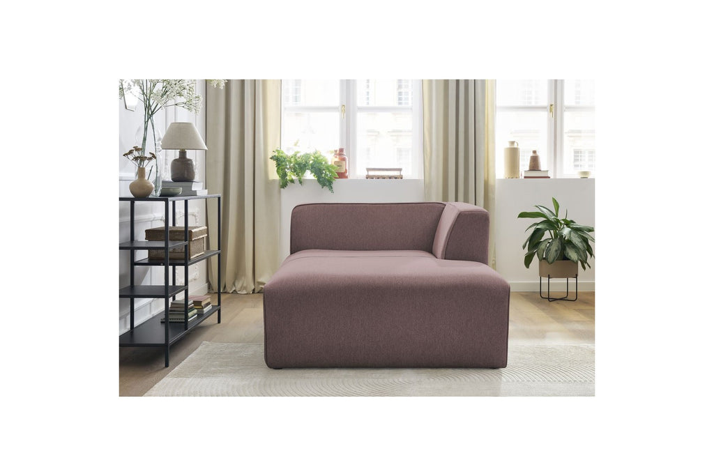 Méridienne Pour Canapé Modulable Megeve - Tissu Chiné - Angle Droit