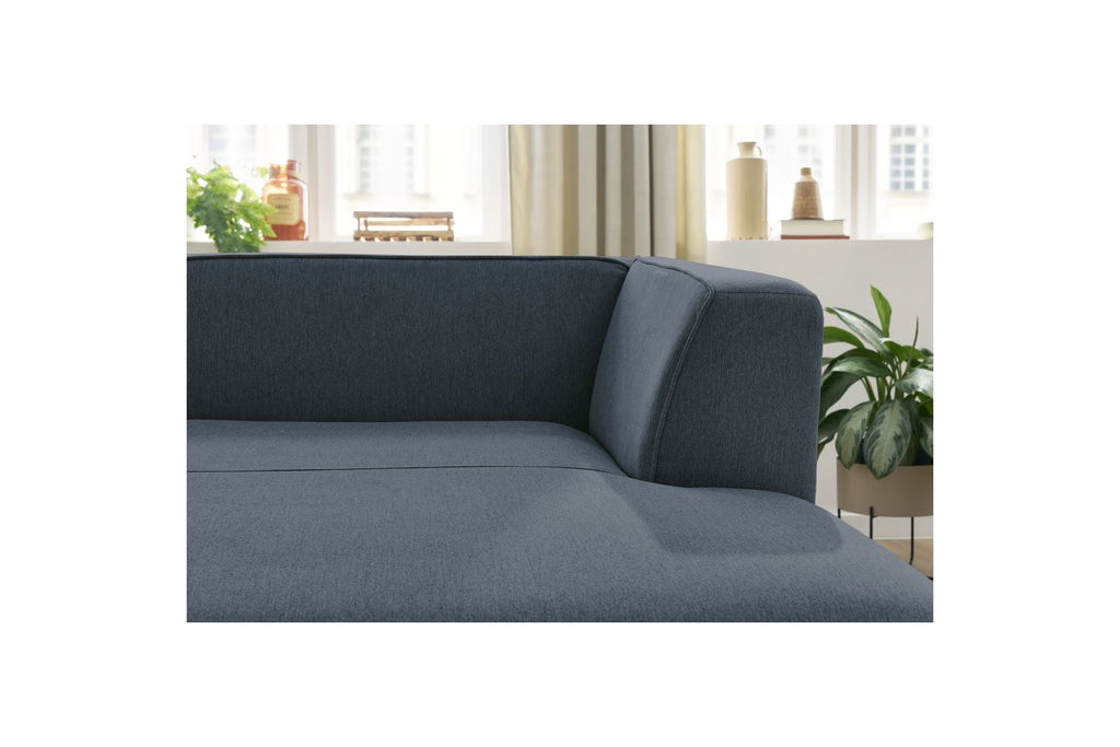 Méridienne Pour Canapé Modulable Megeve - Tissu Chiné - Angle Droit