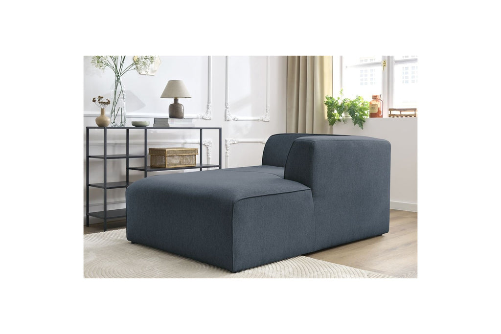 Méridienne Pour Canapé Modulable Megeve - Tissu Chiné - Angle Droit