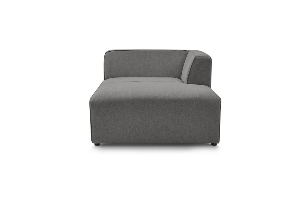 Méridienne Pour Canapé Modulable Megeve - Tissu Chiné - Angle Droit