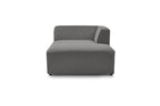 Méridienne Pour Canapé Modulable Megeve - Tissu Chiné - Angle Droit