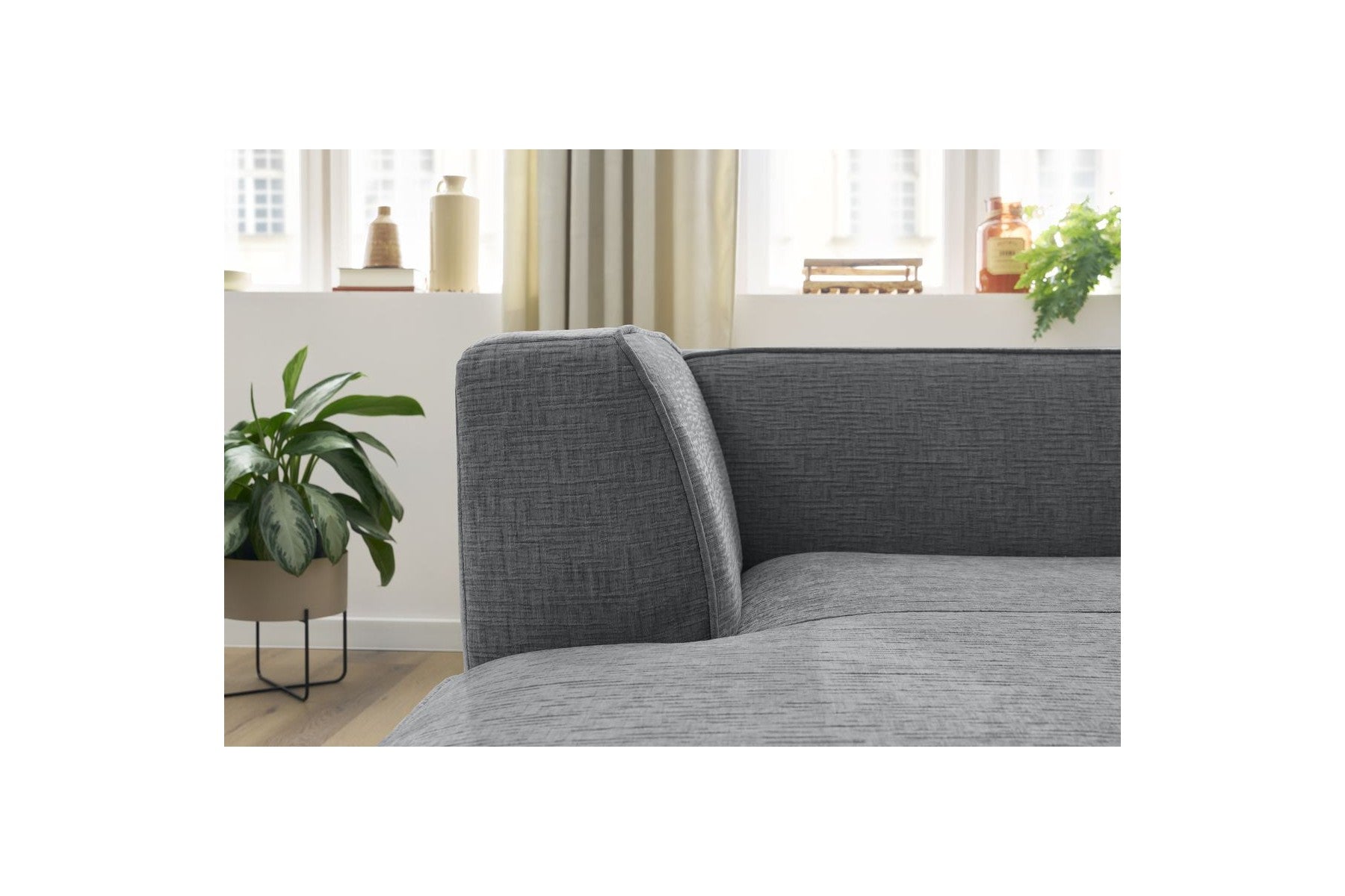 Megeve - Chaise Longue Para Sofá Modular - Tejido Texturizado - Esquina Izquierda