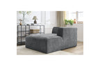 Méridienne Pour Canapé Modulable Megeve - Tissu Texturé - Angle Droit