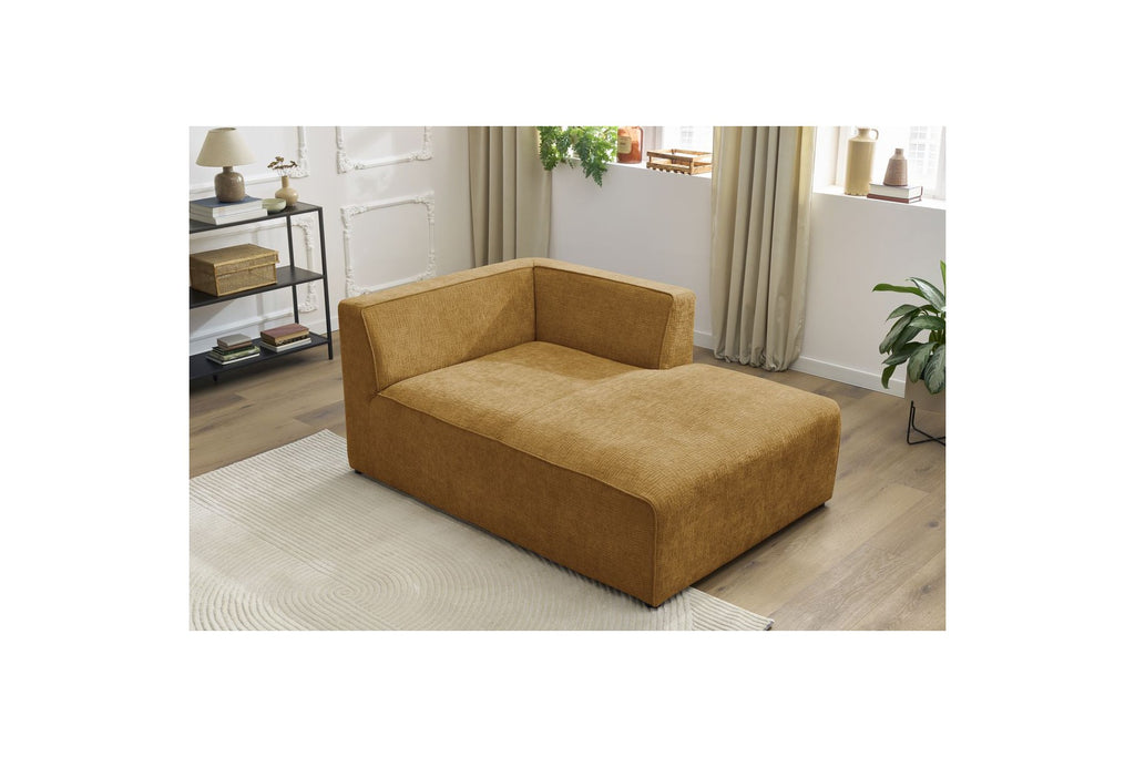 Méridienne Pour Canapé Modulable Megeve - Tissu Texturé - Angle Droit