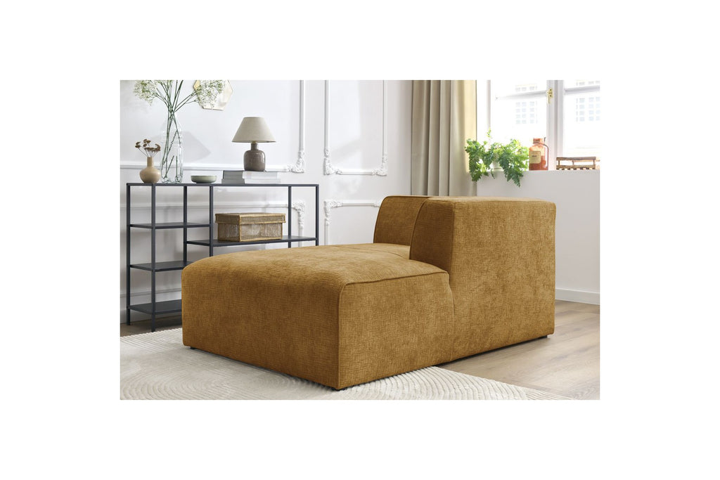 Méridienne Pour Canapé Modulable Megeve - Tissu Texturé - Angle Droit