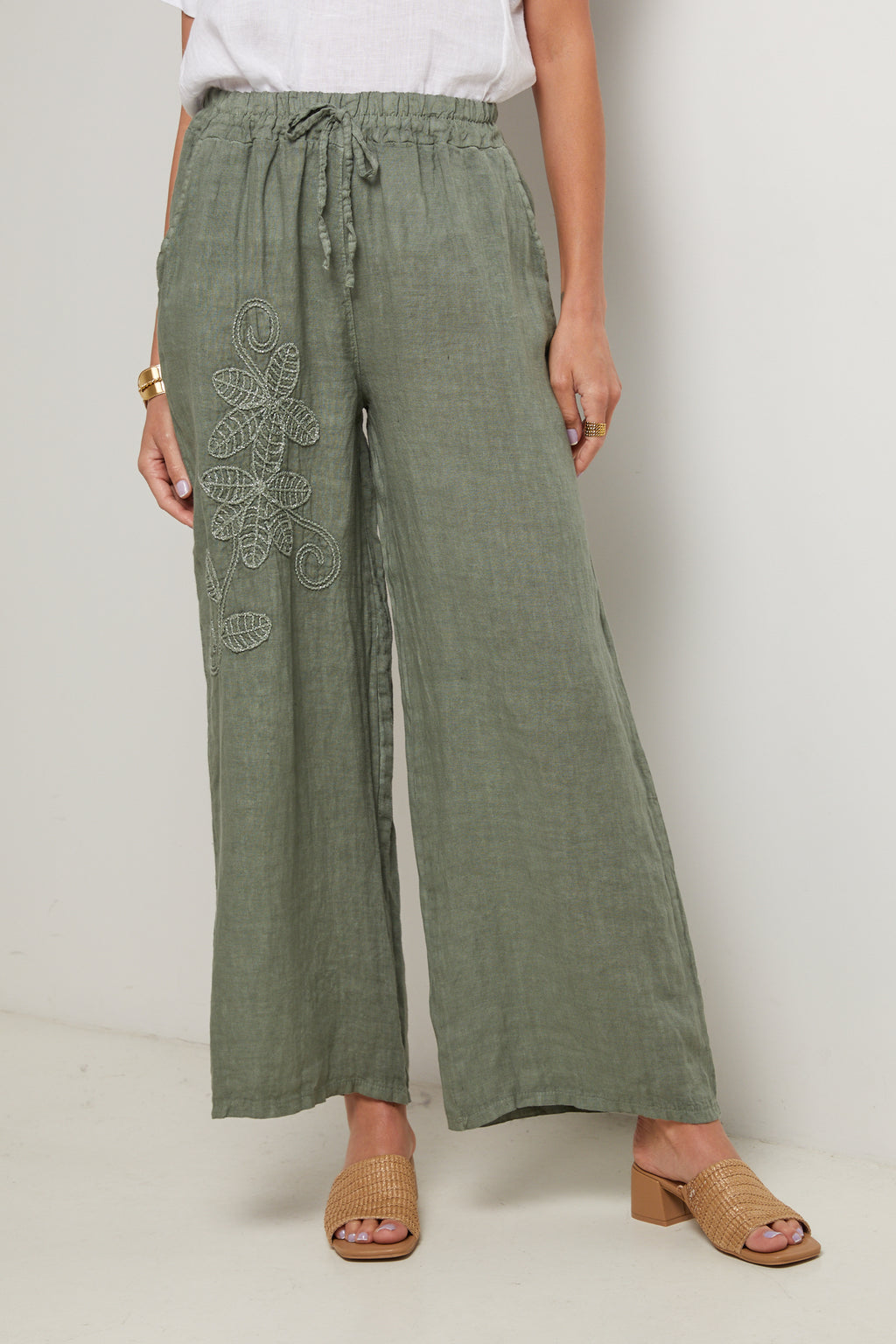 Trousers - Khaki - Women