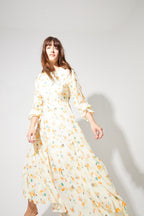 Robe Maia Imprimé Capucine Fabriquée En Italie - Isabel