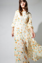 Robe Maia Imprimé Capucine Fabriquée En Italie - Isabel