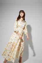 Robe Maia Imprimé Capucine Fabriquée En Italie - Isabel