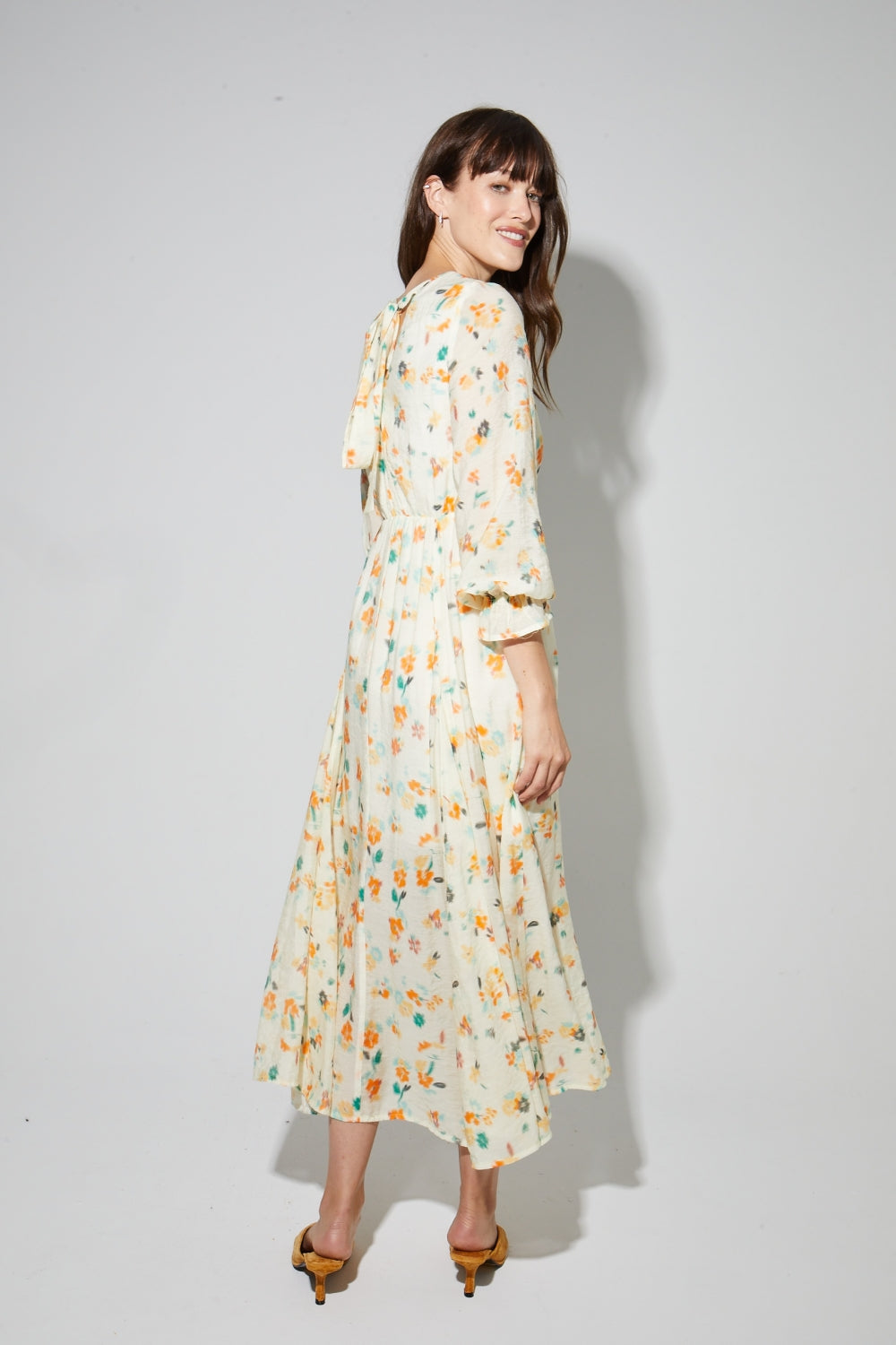 Robe Maia Imprimé Capucine Fabriquée En Italie - Isabel