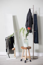 Stand - Miroir - Acier - Blanc