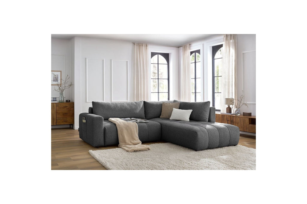 Arsene - L-Shaped Sofa Bed with Storage - Right-Hand Corner