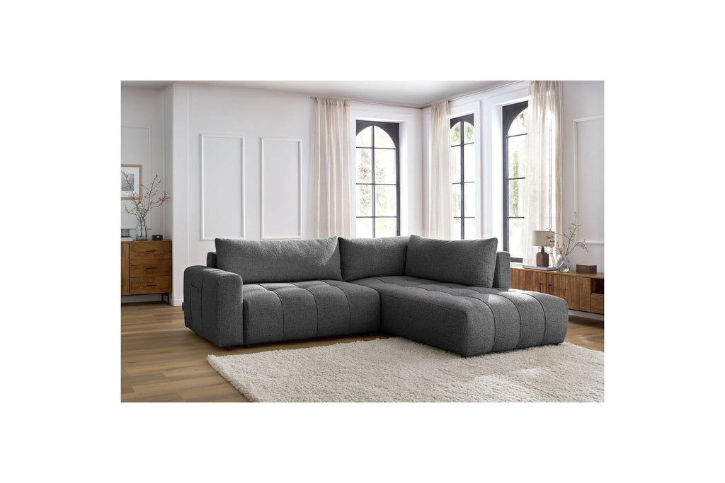 Arsene - L-Shaped Sofa Bed with Storage - Right-Hand Corner